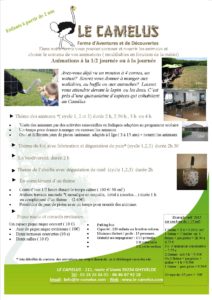 Visites et animations du Camélus pour les scolaires
